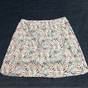 Kimmery Floral Golf Tennis Skirt Skorts Soft Knit Stretch Pull On 2x pickle ball